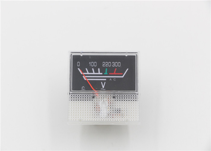  Plastic Black Color Dial Analog Voltmeter Panel Mount 48*45mm Analog Display Meter Manufactures