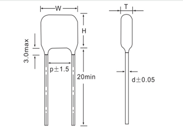 Miniature Metallized Polyester 0.56uF CL21X Capacitor