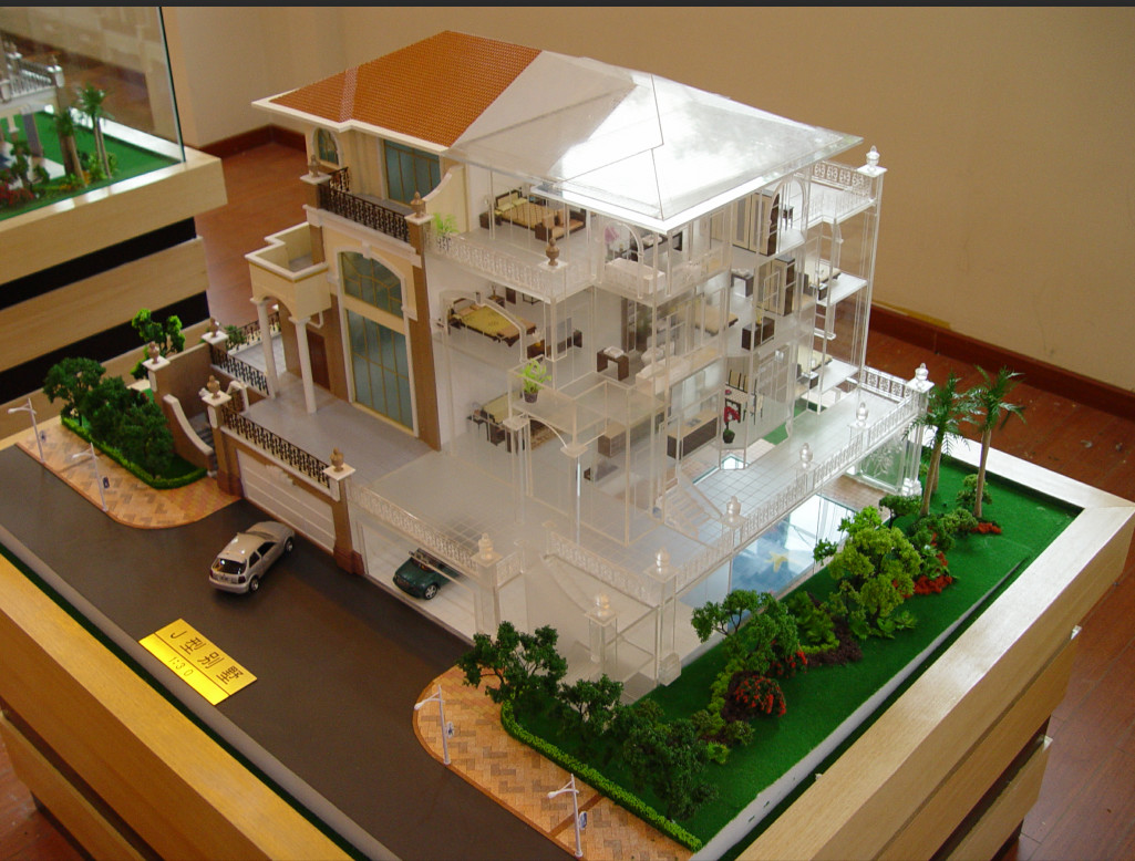 CAD Drawing Exterior Building 3D Model , Commercial Modern Architecture Model