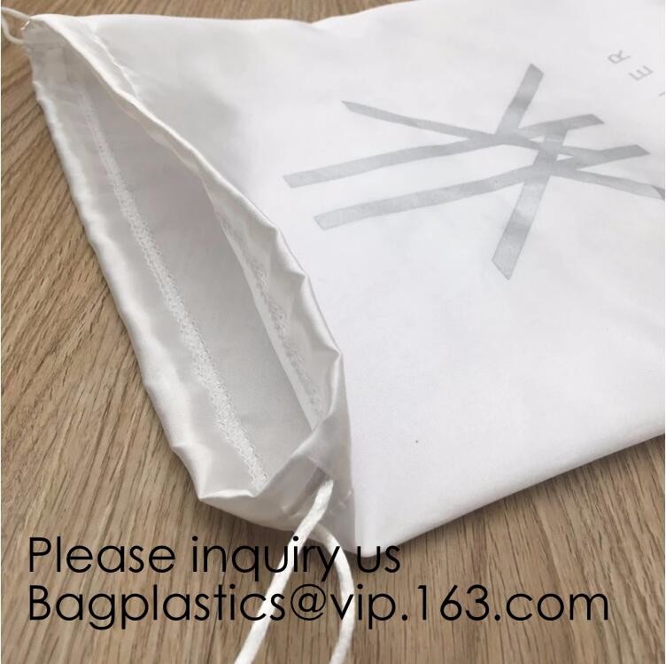 Soft Toy Storage Satin Bag With Drawstring,Promotional Red Wine Color Satin Packaging Bag,Hot selling Fancy Pink Satin J