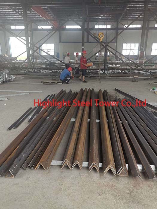 Three Legged 60 Degree Lattice Angle Steel Telecom Tower