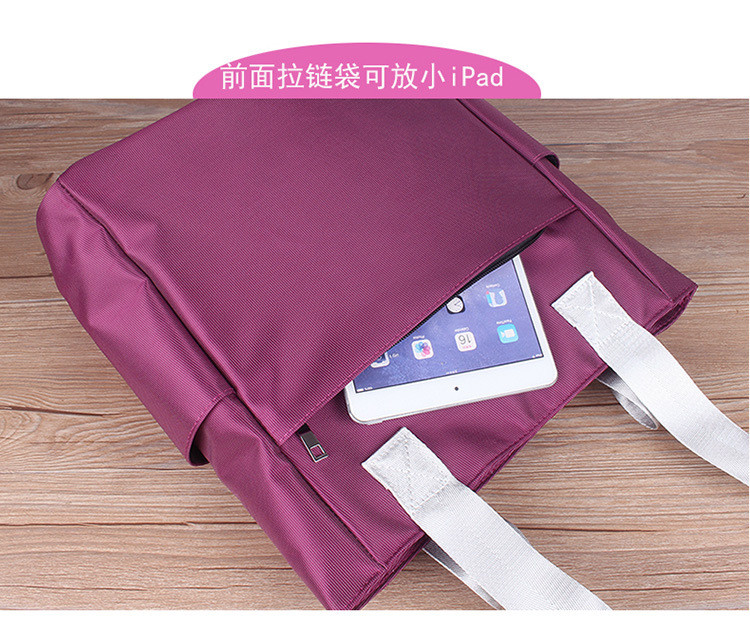 Women fashion 15.6 inch large travel tablet sleeve zippered hand bag laptop tote bag with laptop pocket