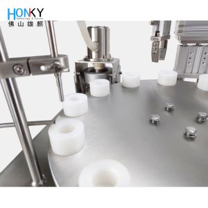 GMP Workshop Using Desktop Vial Filling Capping Machine With Servo Capping Head
