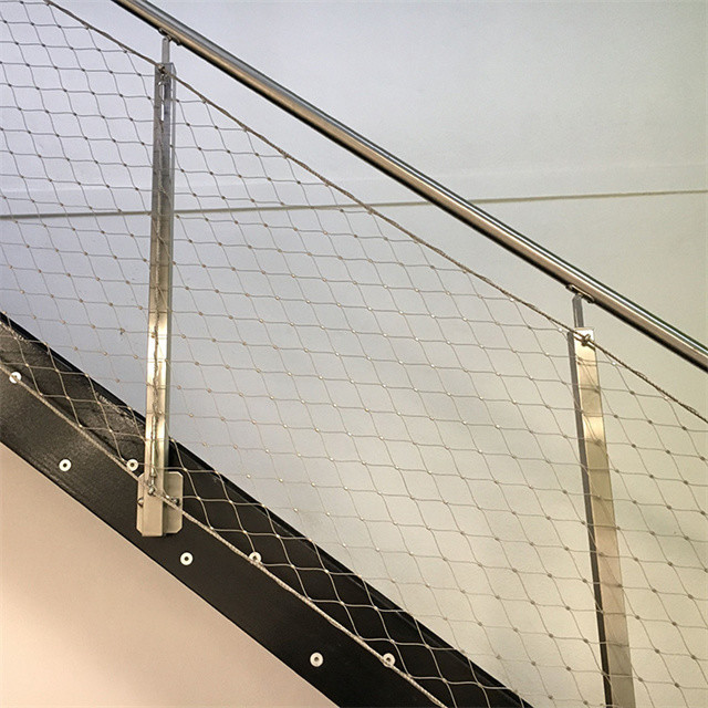 Resistant Stainless Steel Wire Rope Mesh For Architecture Safety Barriers And Zoo Cages