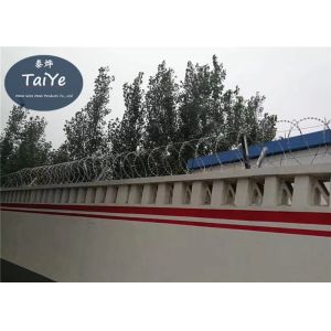 Industry Security Single Coil Razor Wire Hot Dipped Galvanized Razor Edge Wire