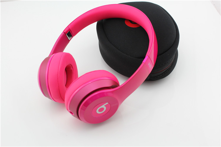 beats Solo 2 Stereo Wired On Ear Pink Headphones- Pre Owned- Excellent Condition made in china from Golden Rex Group ltd