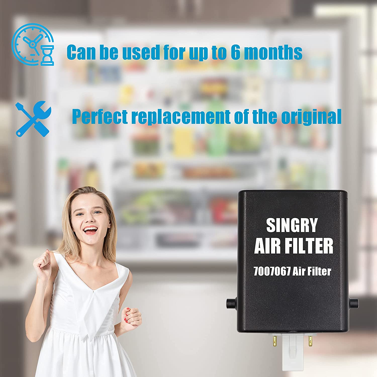 Refrigerator Air Purification Cartridge 7042798 for Faucet-Mounted Applications
