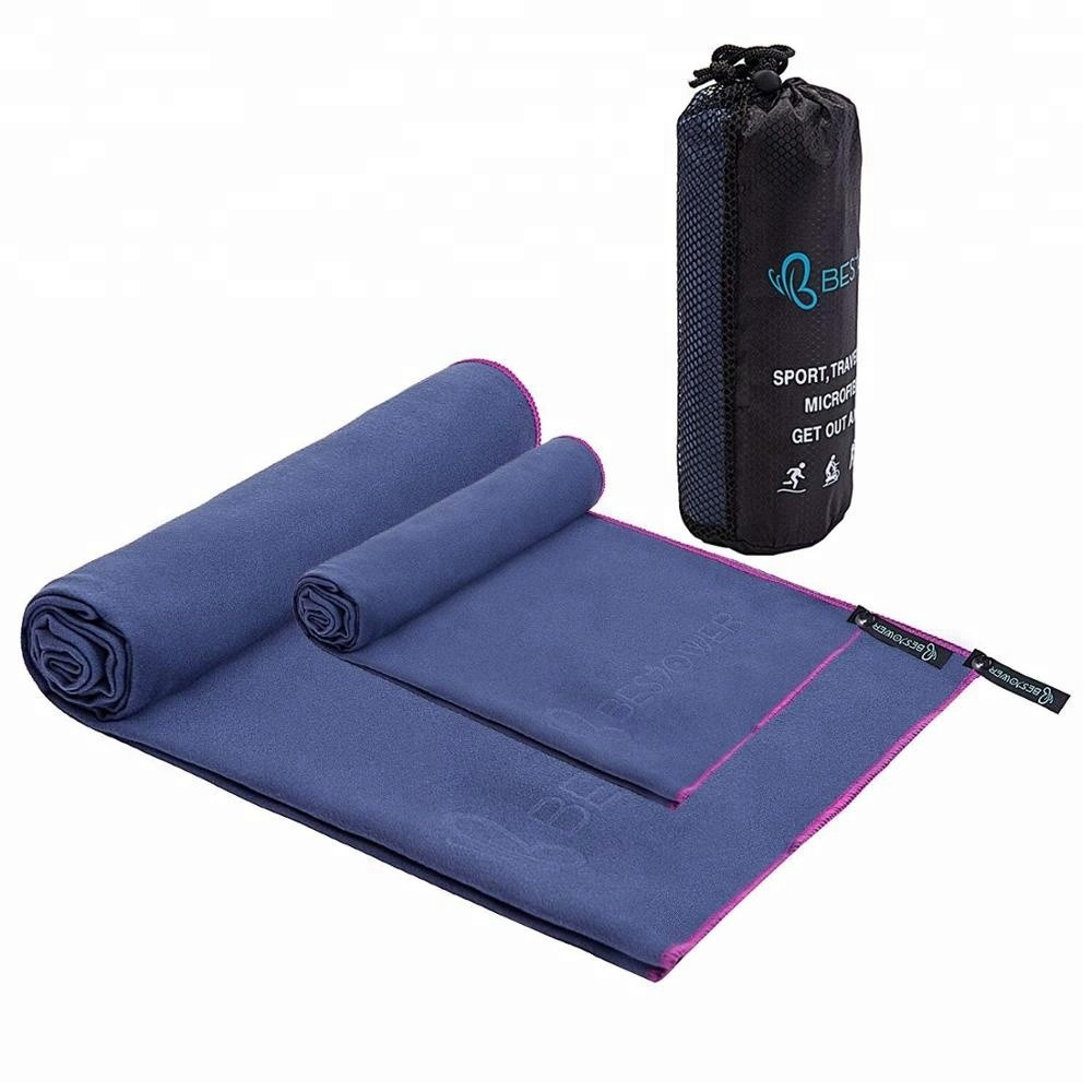 ODM Double Sided Embroidered Microfiber Gym Towel 40x80 Cm