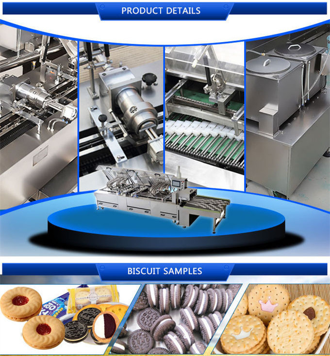 Automatic Ice Cream Sandwich Biscuit Cookie Making Machine Bakery Equipment