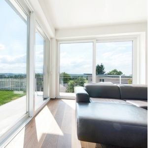 Original of Waterproof Aluminum Patio Doors with 70mm Lift Sliding Mechanism