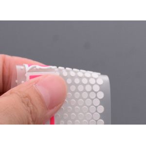 Clear TPU White Silicone Dots Screen Printed Patches Custom Logo For Garments
