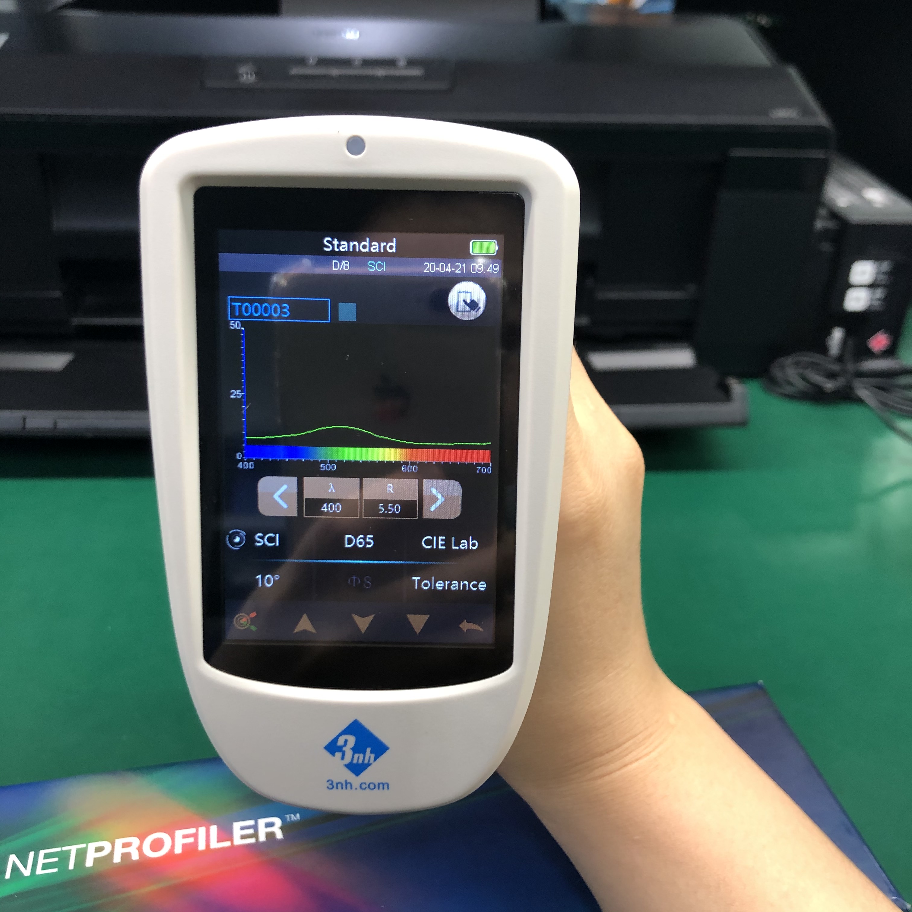 Konica minolta spectrophotometer cm 700 by 3nh ts7700 handheld colorimeter with 400-700nm Wavelength and UV light source