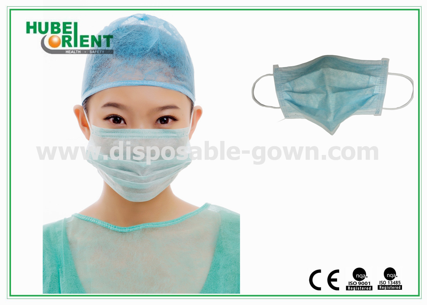  Three Layers Disposable Use Approved EN14683 Surgical Face Mask With Earloop By Non-woven Manufactures