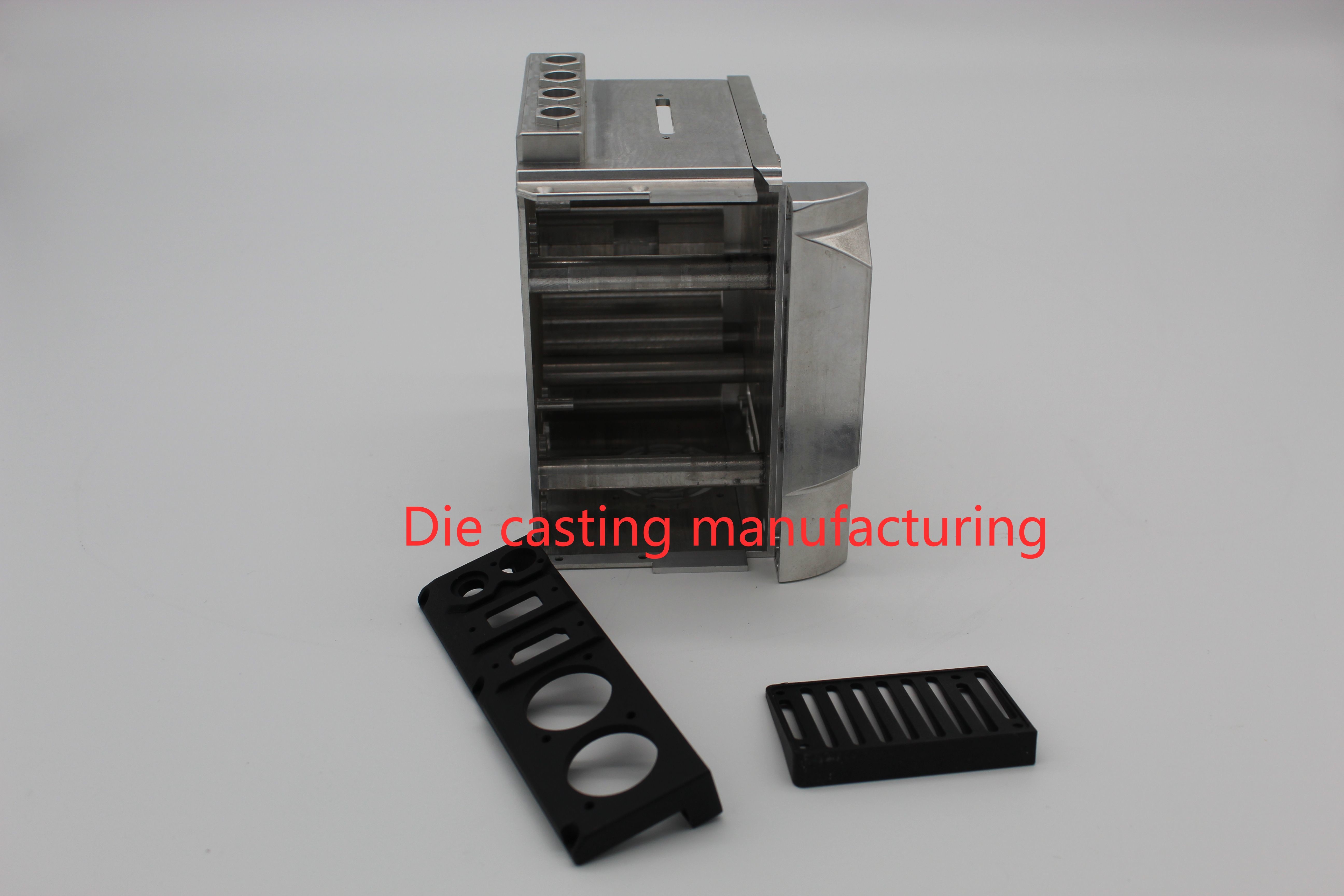 Instrument Shell Die Casting Parts Aluminum ADC12 With Black Powder Spraying