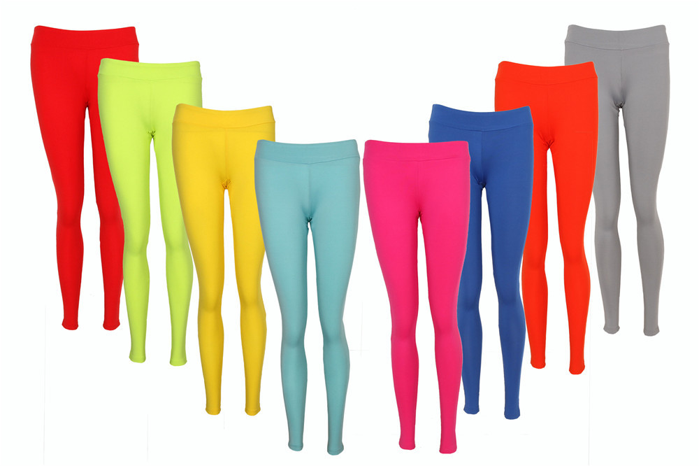 8 Colors Womens Elasticated Waist Trousers S M L
