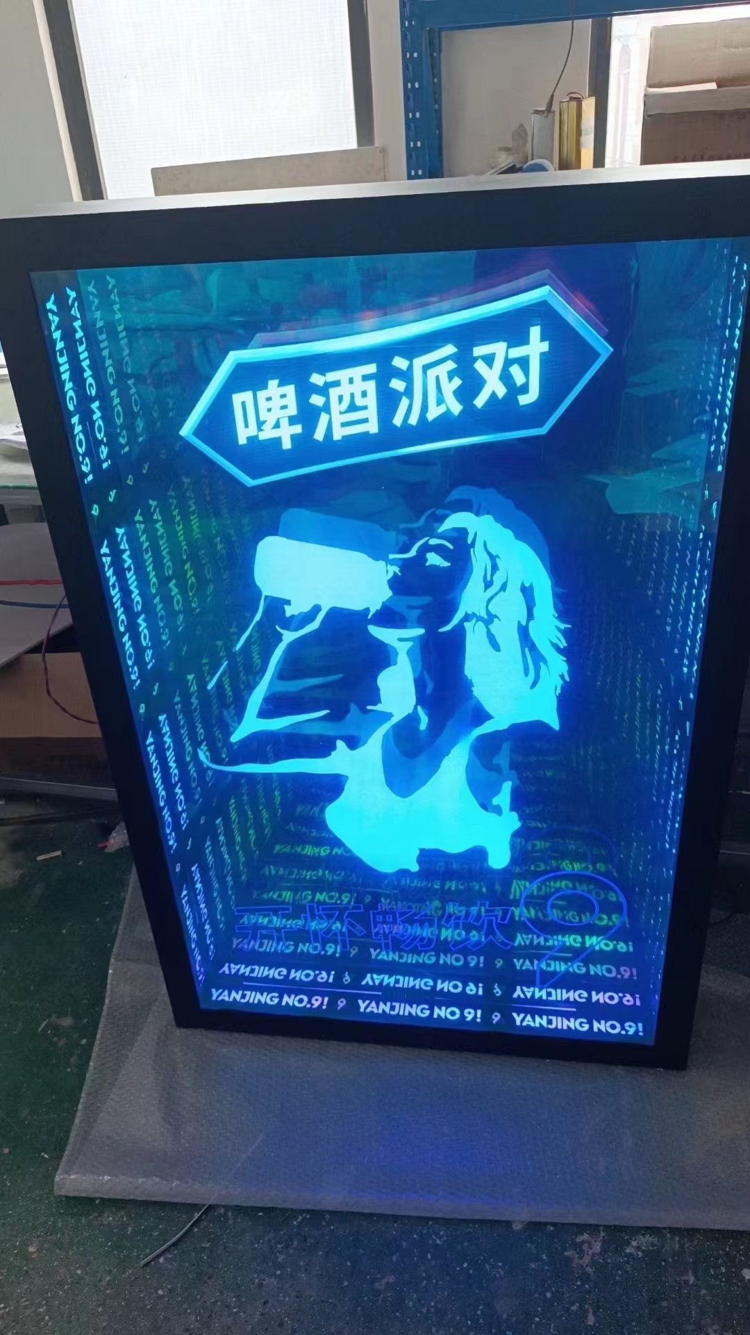 35C Modern Nordic Luxury Rgb Home Smart Infinite Magic Mirror Round 3d Infinity Mirror
