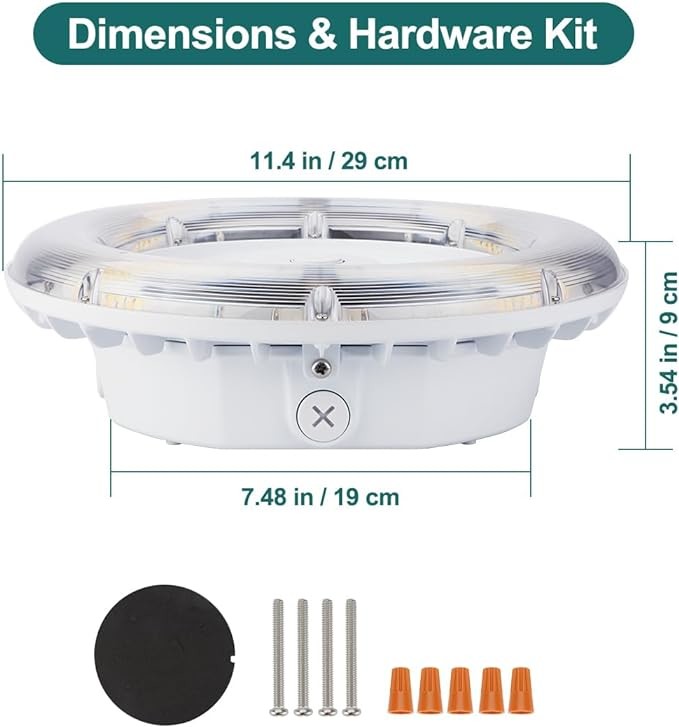 Durable LED Garage Canopy Lights 80W 60W 40W LED Parking Garage Fixtures