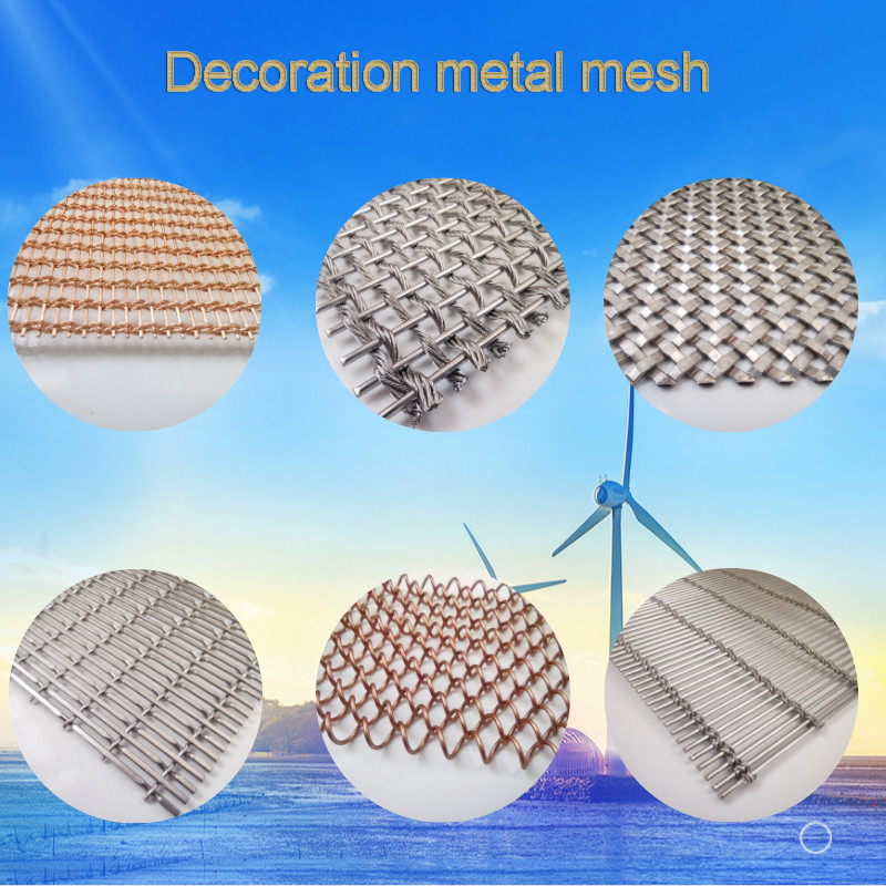 2440mm Length 1200mm Width Decorative Metal Mesh Long Service Life