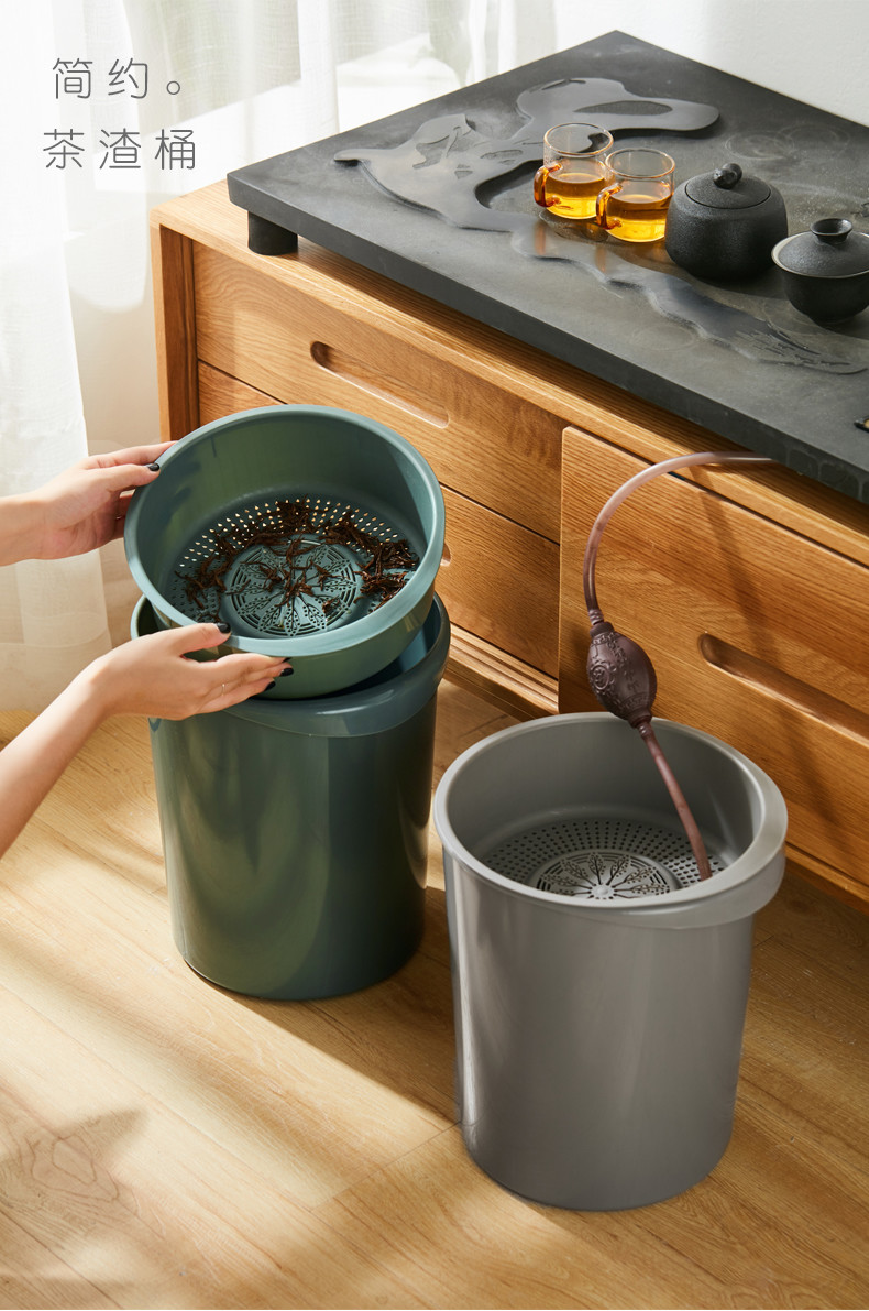 Indoor Office Drawing Room Round Waste Segregation Plastic Dustbin