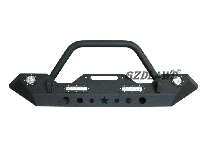 2007 - 2017 Wrangler JK Bull Bar With Led Lights , 4X4 Winch Bumpers OEM ODM