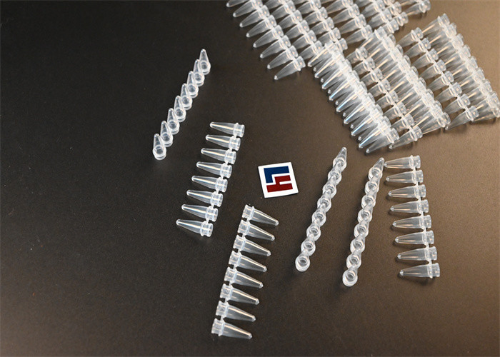 Laboratory 0.2 Ml Tubes PCR Strip Tubes With Attached Caps