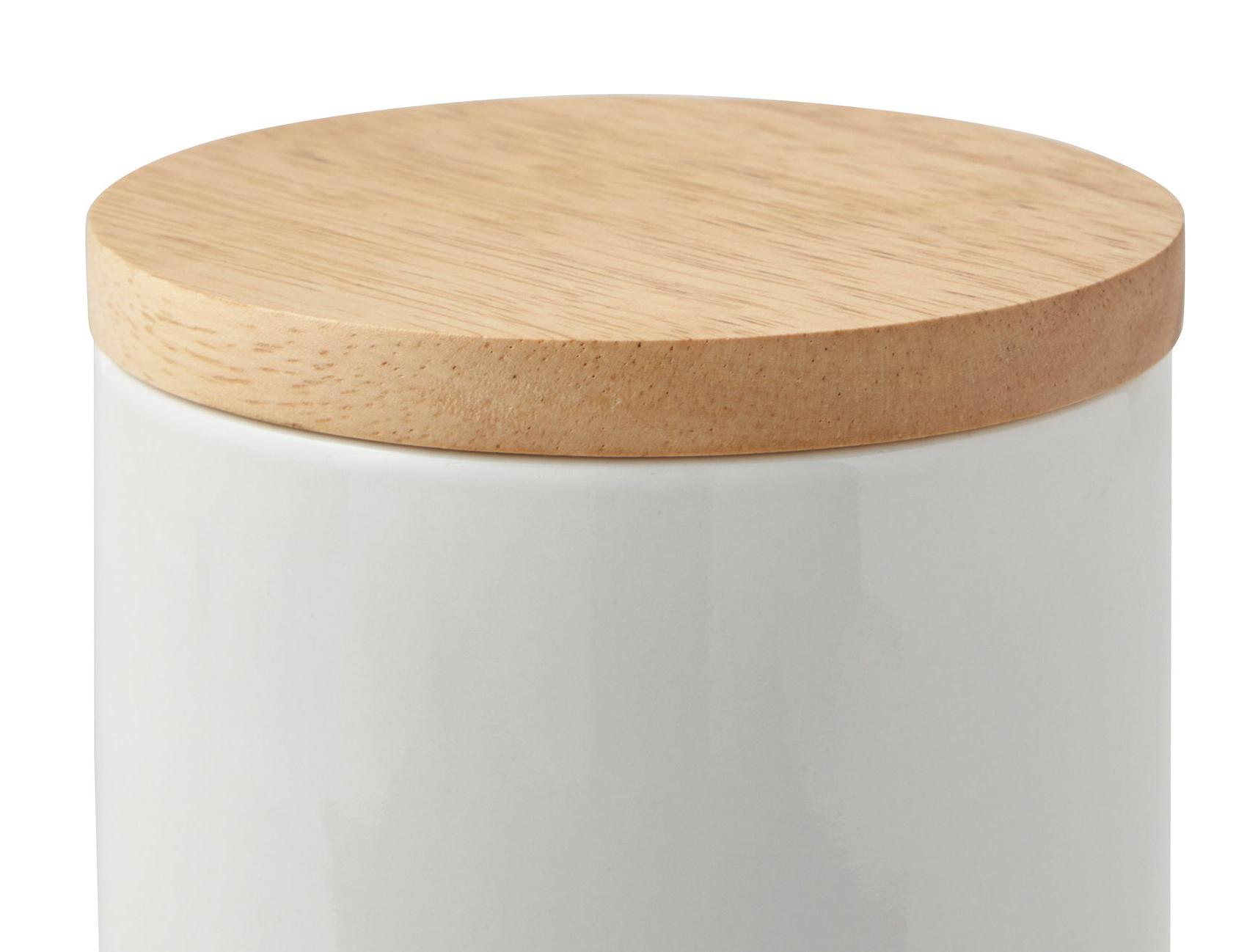 Cookie Biscuit Ceramic Dog Treat Jar , Ceramic Cat Treat Canister With Wood Lid