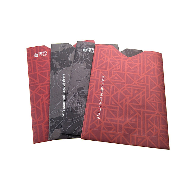 Anti Theft Rfid Protection Wallets And Sleeves Passport Holders With Silk Printing