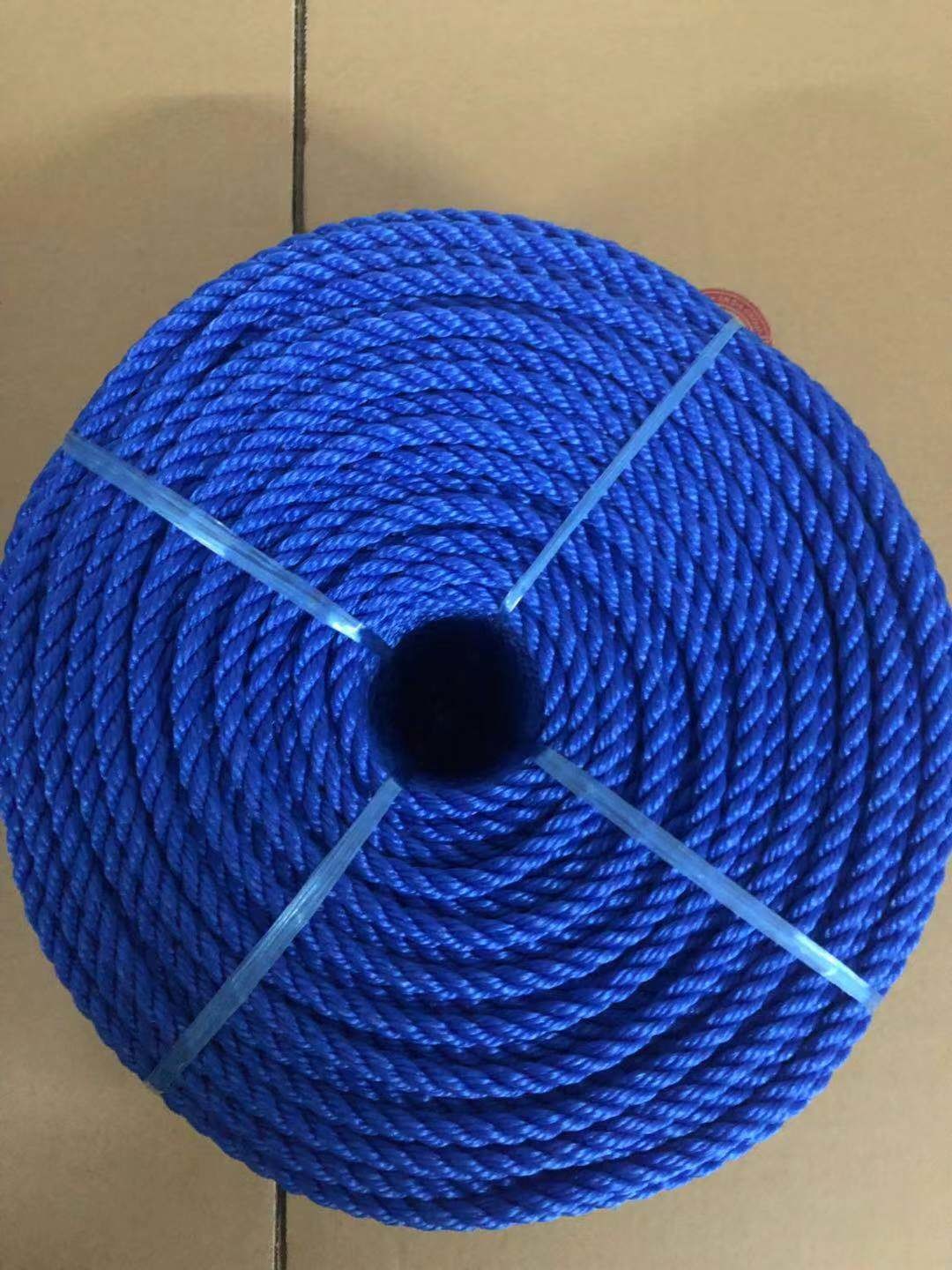 1500D 3000D Polypropylene PP Twisted Twine Rope UV Ray Oil Rot Resistant