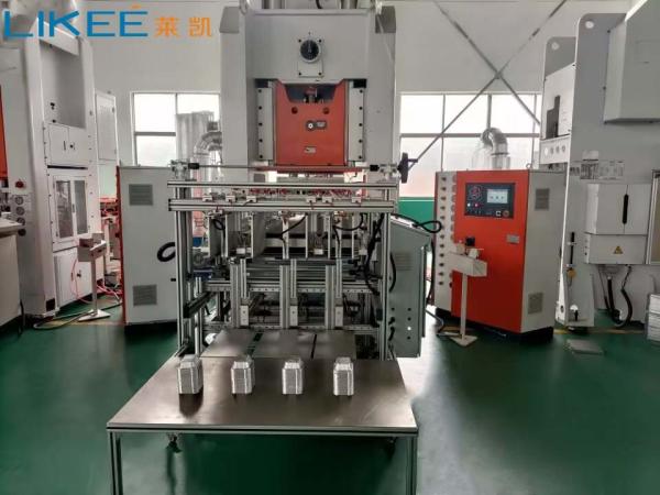 Customized 4 Caivities 30~75 strokes/min 80TON Aluminium Foil Container Making