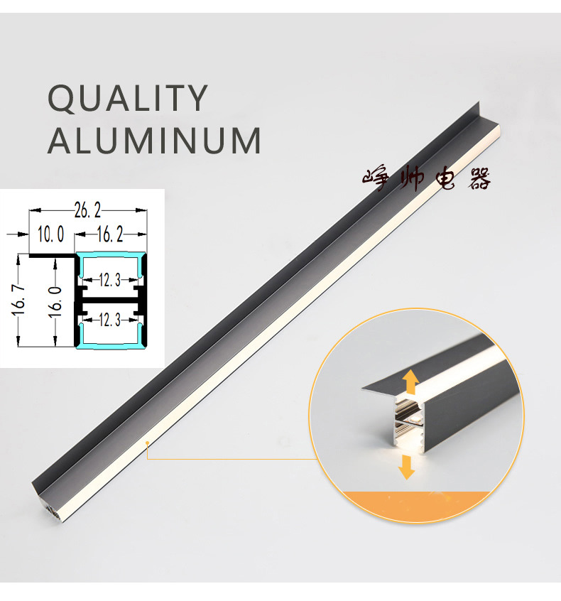 3500K Warm White Aluminum Recessed LED Cabinet Light For Showcase