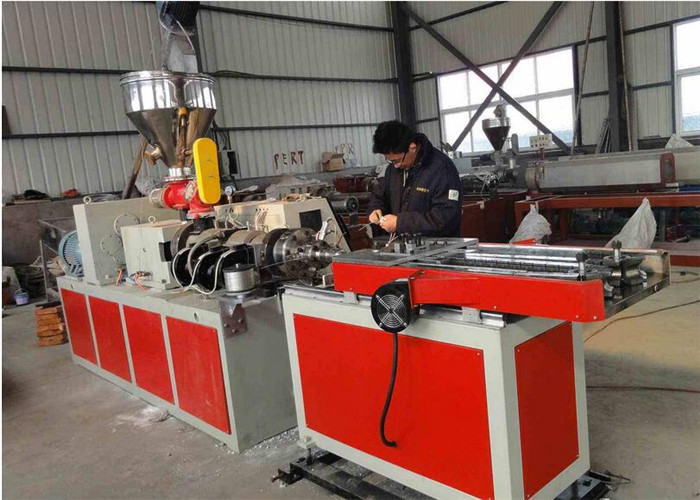 PE Plastic Single Wall Corrugated Pipe Single Screw Extruder 1 Year Warranty