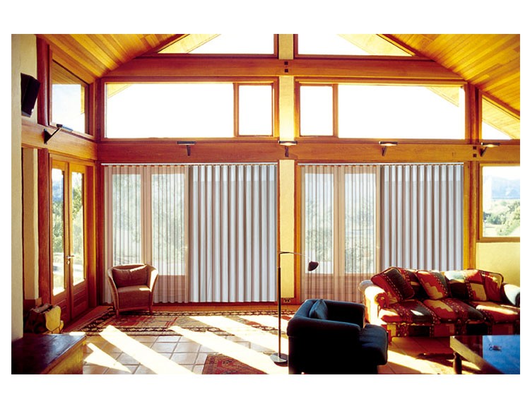 Sheer Fabric Window Vertical Blinds With Minimalist Modern Style