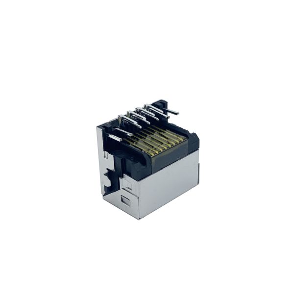 Through-hole Mount RJ45 Modular Plug Network Connector Designed for THT Assembly