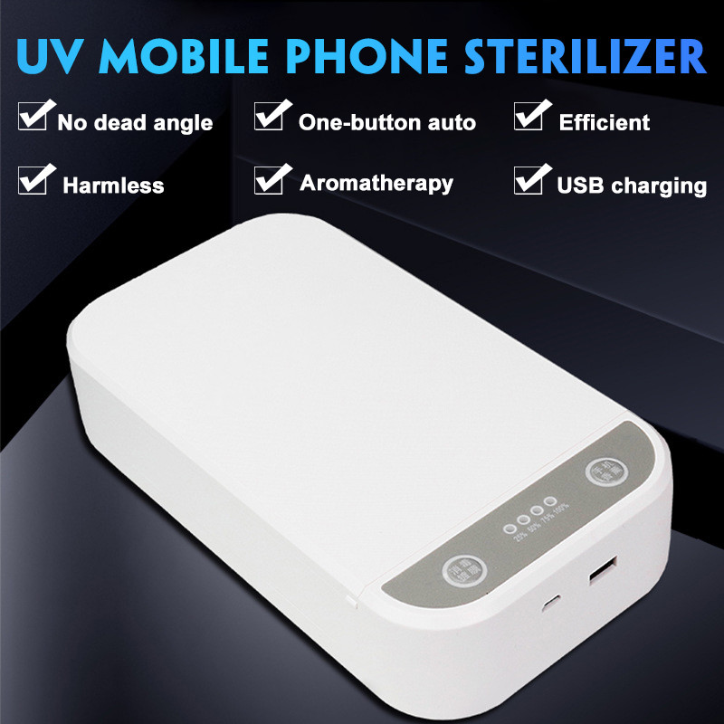 Wireless Power Bank Smartphone Uv Sanitizer With Aromatherapy FCC Certificate
