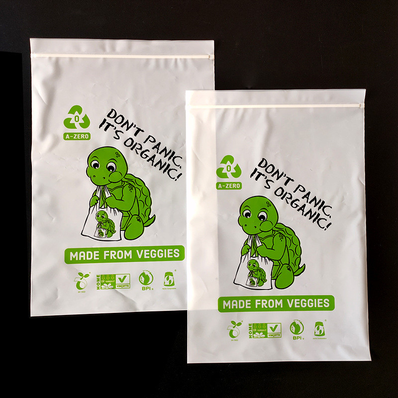 Biodegradable Eco Friendly Silk Plastic Necklace Jewelry Packaging Pouch With Zipper