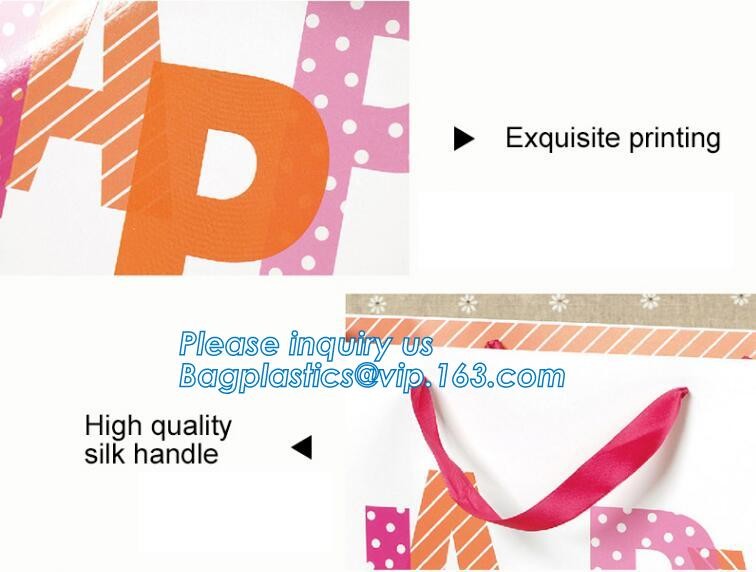 Cheap Customized Pink Printed Paper Shopping Bag For Clothing and Gift,Recycled Luxury Paper Bags & Retail Carrier Bags