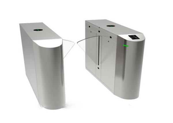 Metro / Stadium Fingerprint Scanner Stainless Steel Turnstile With Alarm
