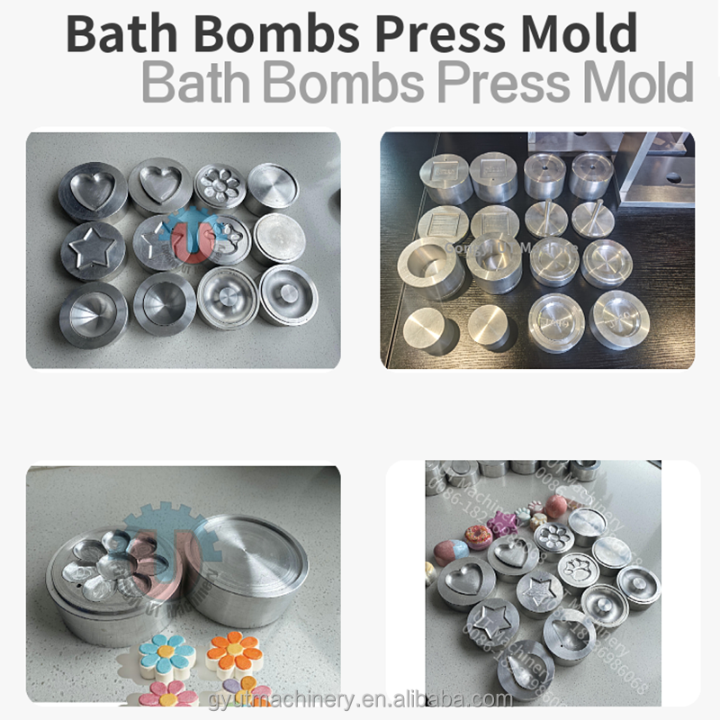 Mechanical Handmade Bath Bomb Press Pneumatic Soap Stamping Machine with 15 KG Weight