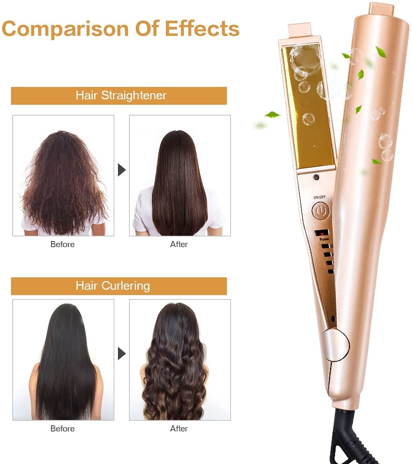 204V Hair Curler And Straightener