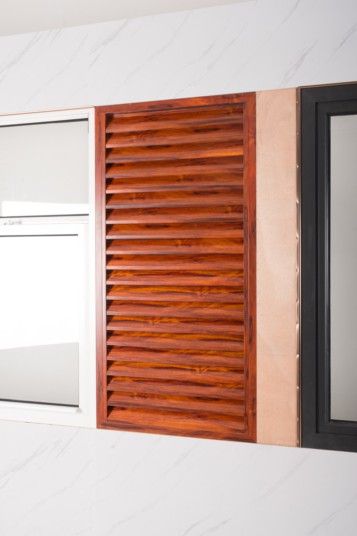 Residential Aluminium Frame Glass Sliding Door Sound Insulation Powder Coating