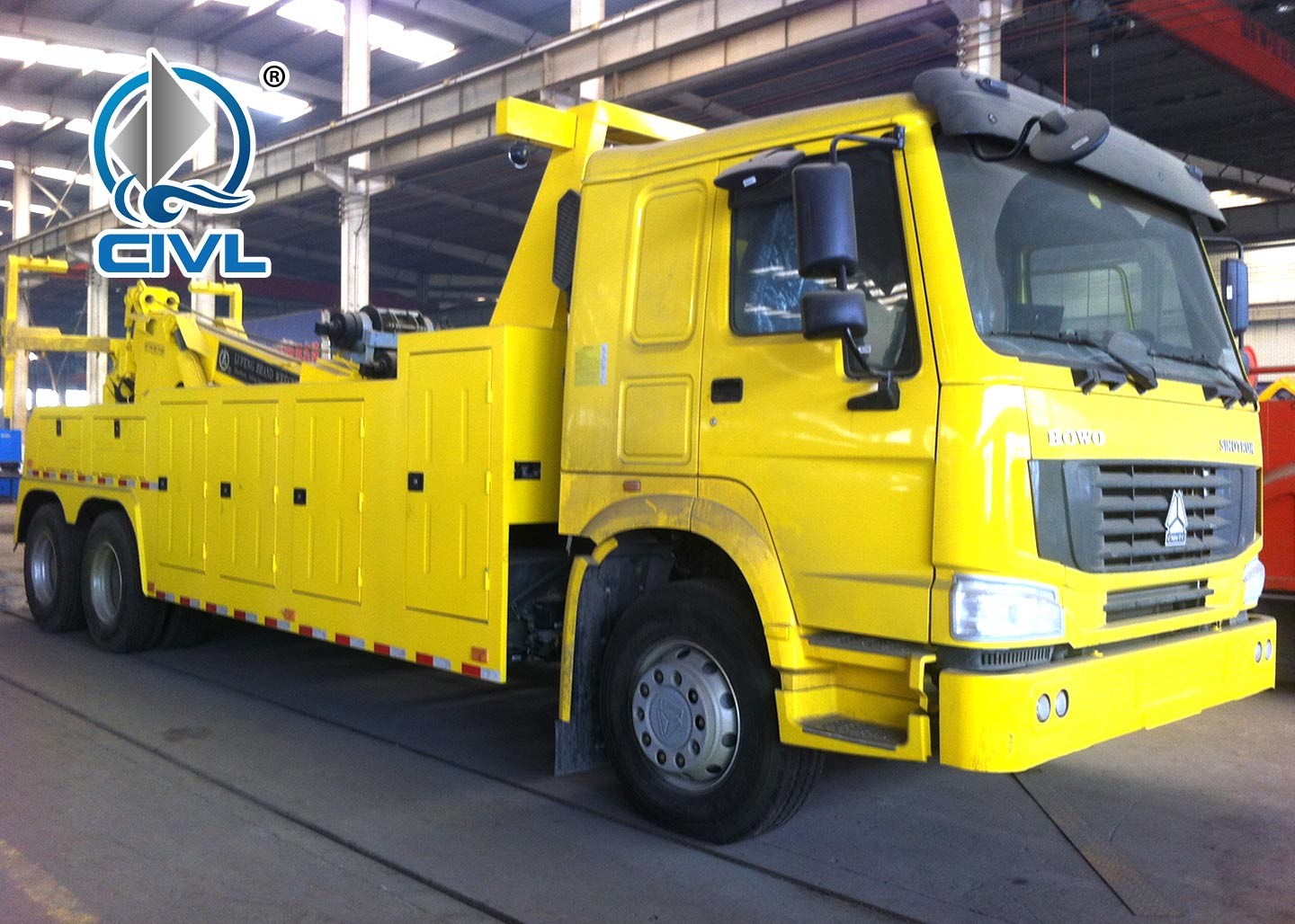 Sinotruk Howo Wrecker Tow Truck/ Road Wrecker Truck / 6x4 Tow Truck 90km/h 25 ton, 336hp