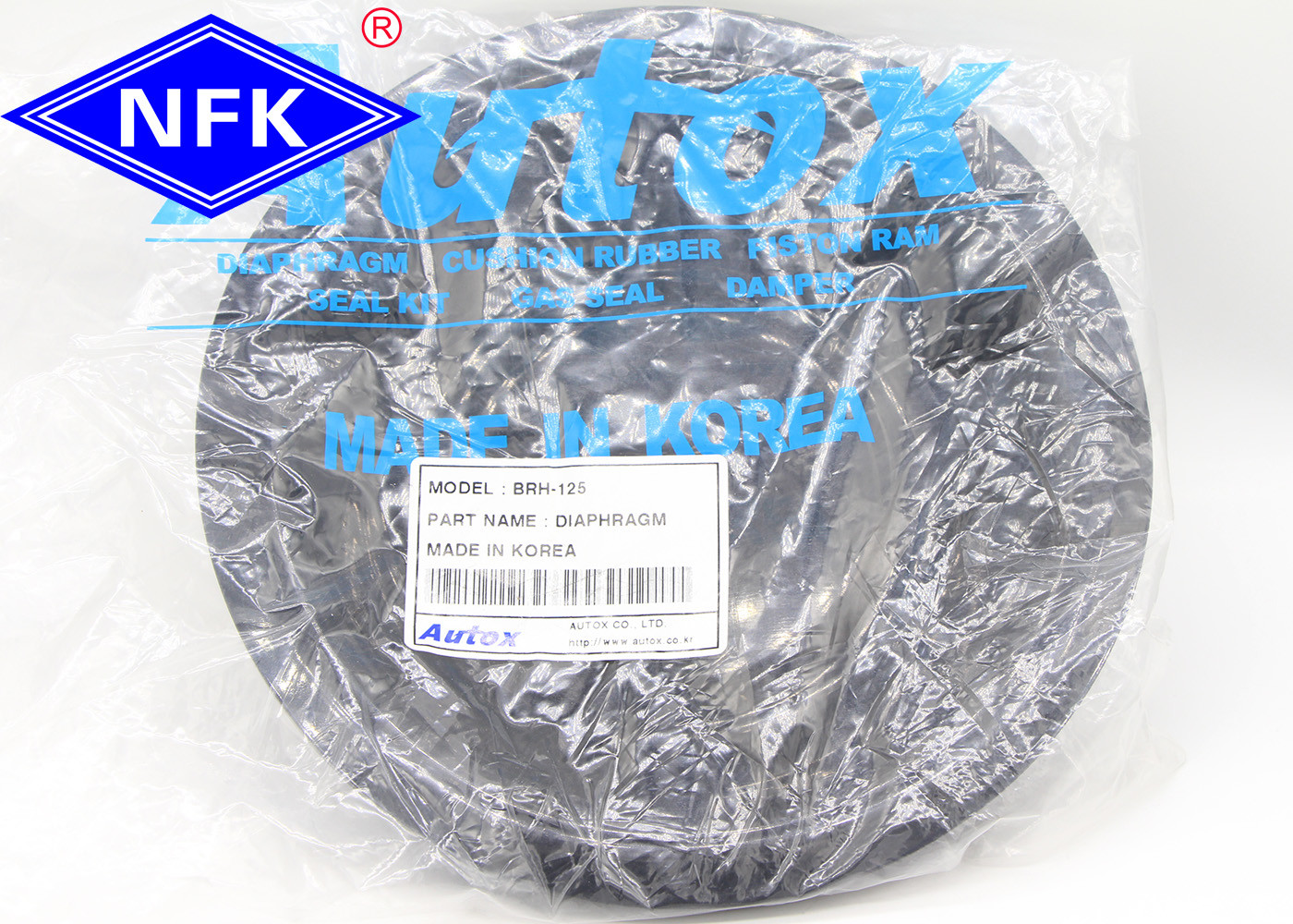 RH125 Silicone Rubber Diaphragm 20 MPa Pressure 178*35mm High Pressure Resistant