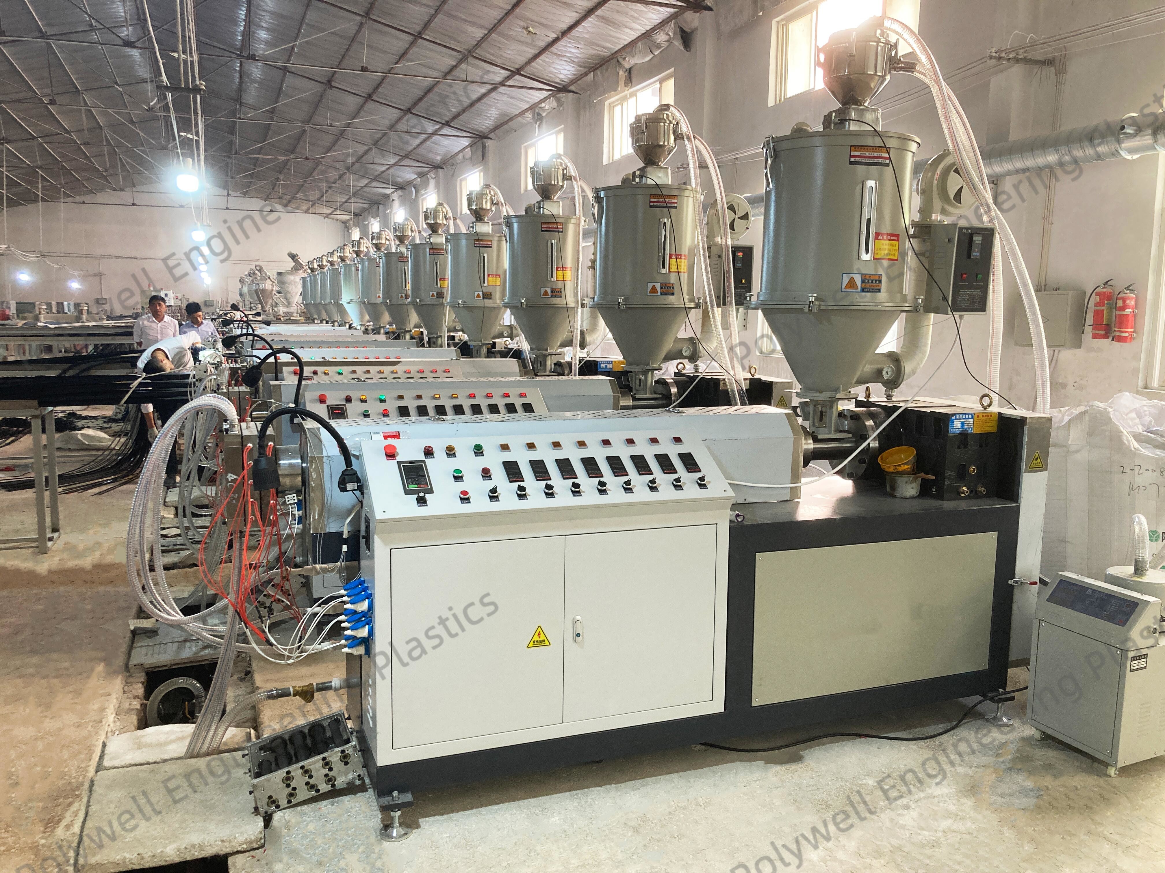 PA Plastic Profile Extrusion Machine PA Thermal Bridging Insulation Strip Making Machine