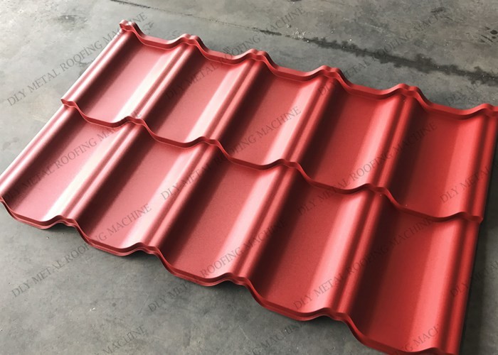 0.3mm Metal Roofing Machine 5000W PPGI Roof Tile Making Machine