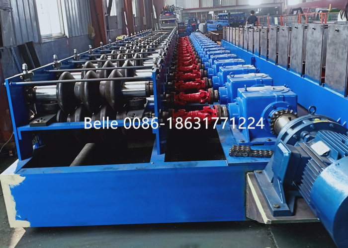Highway Plc Guardrail Roll Forming Machine Chain Driven