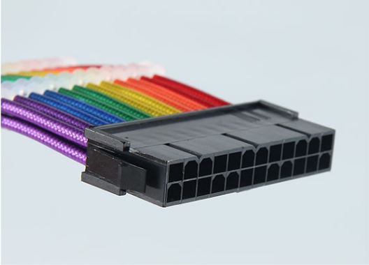 Braided Sleeve High Quality Power supply Extension Cable 24Pin Sleeving Cable For computer