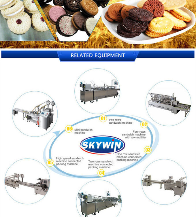 Automatic Ice Cream Sandwich Biscuit Cookie Making Machine Bakery Equipment