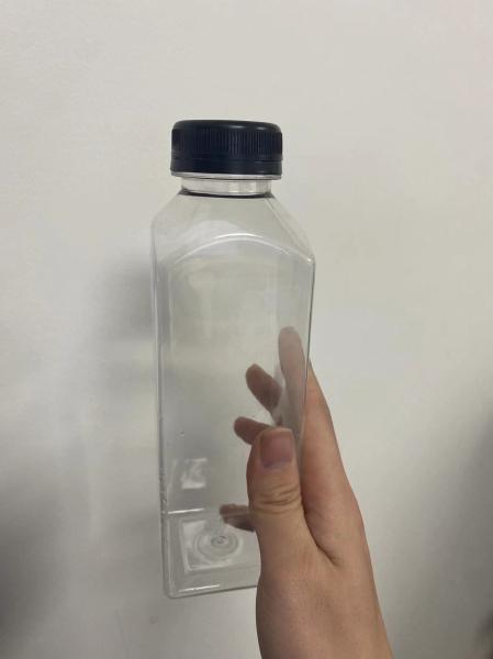 BPA Free Food Grade 120ml 250ml 350ml 500ml Clear Pet Square Plastic Juice