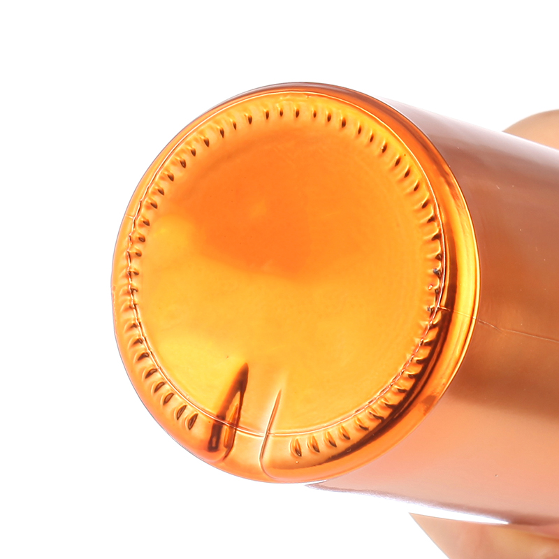 500ml 750ml 1000ml 1 liter Gold Electroplated Glass Bottle for Brandy Spirits at Bar