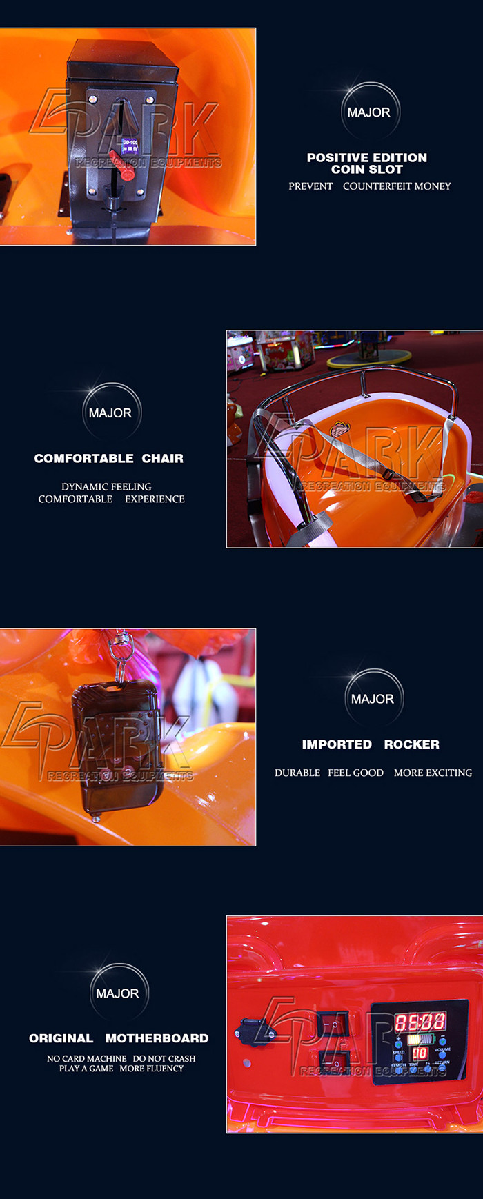 Hardware Material Coin Operated Battery Car / Amusement Park Adult Dodgem